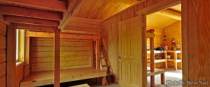 Inside of Angel Creek Cabin by Steve Neel